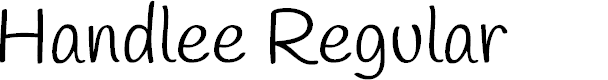 Preview image for Handlee Regular