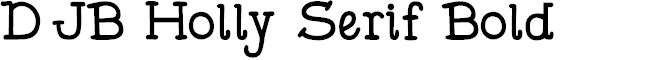 Preview image for DJB Holly Serif Bold