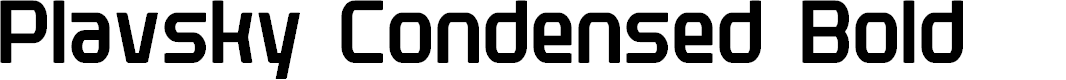 Preview image for Plavsky Condensed Bold