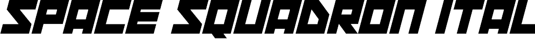Preview image for Space Squadron Italic