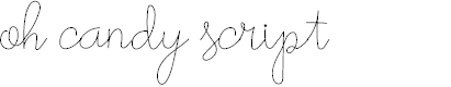 Preview image for oh candy script font regular script