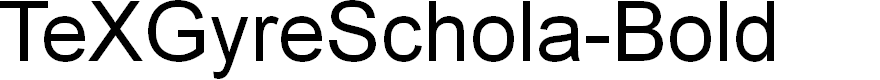 Preview image for TeXGyreSchola-Bold