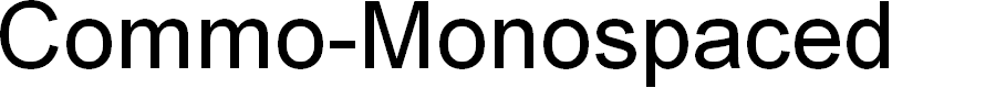 Preview image for Commo-Monospaced