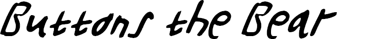 Preview image for Buttons the Bear Light Italic