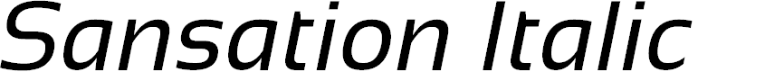 Preview image for Sansation Italic