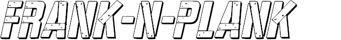 Preview image for Frank-n-Plank 3D Italic