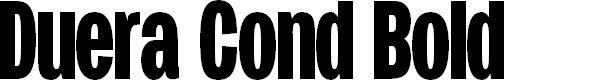 Preview image for Duera PERSONAL USE Condensed Bold