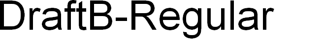 Preview image for DraftB-Regular