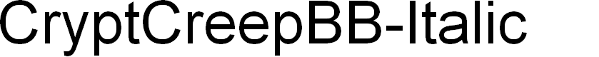 Preview image for CryptCreepBB-Italic