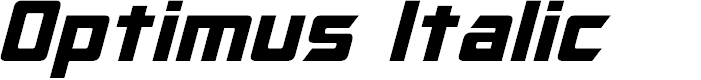 Preview image for Optimus Italic