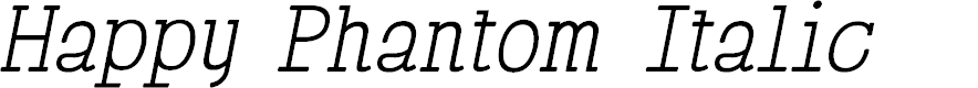Preview image for Happy Phantom Italic