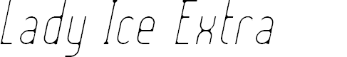 Preview image for Lady Ice - Extra Light Italic