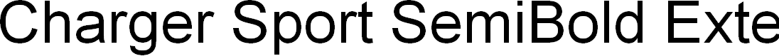 Preview image for Charger Sport SemiBold Extended Oblique