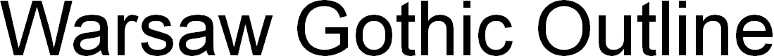 Preview image for Warsaw Gothic Outline