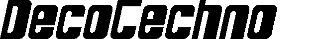 Preview image for SF DecoTechno Bold Oblique