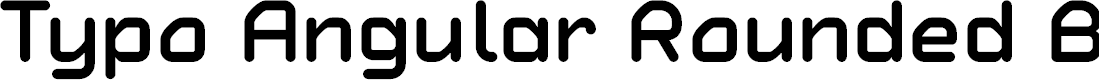 Preview image for Typo Angular Rounded Demo Bold