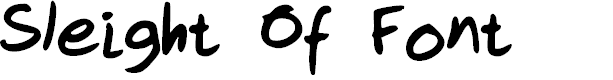 Preview image for Sleight Of Font