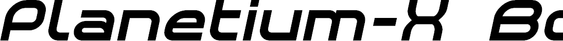 Preview image for Planetium-X Bold Italic Demo