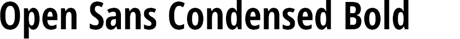 Preview image for Open Sans Condensed Bold