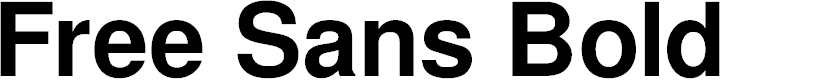 Preview image for Free Sans Bold