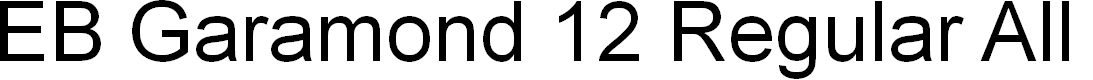 Preview image for EB Garamond 12 Regular All SmallCaps