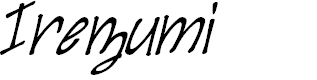 Preview image for Irezumi Italic