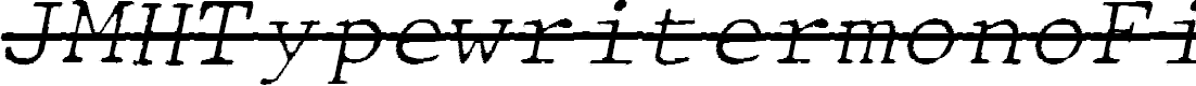 Preview image for JMHTypewritermonoFineOver-Itali