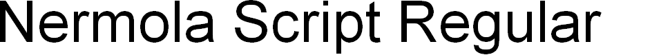Preview image for Nermola Script Regular