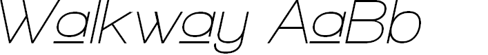Preview image for Walkway Upper Oblique SemiBold