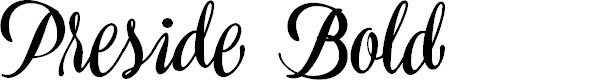Preview image for Preside Bold PERSONAL USE ONLY