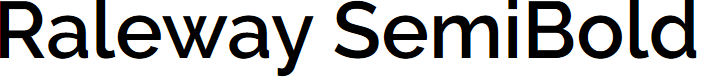 Preview image for Raleway SemiBold