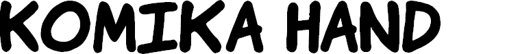 Preview image for Komika Hand Bold