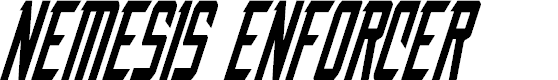 Preview image for Nemesis Enforcer Condensed Italic