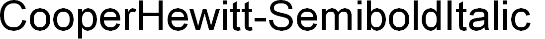 Preview image for CooperHewitt-SemiboldItalic