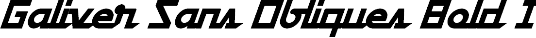 Preview image for Galiver Sans Obliques Bold Italic