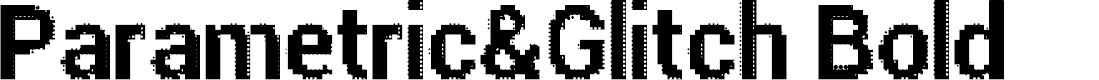 Preview image for Parametric Glitch Bold