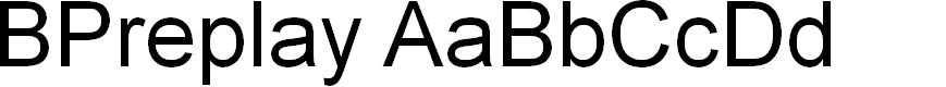 Preview image for BPreplay-BoldItalic
