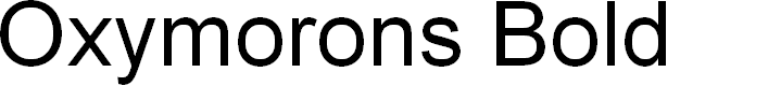 Preview image for Oxymorons Bold