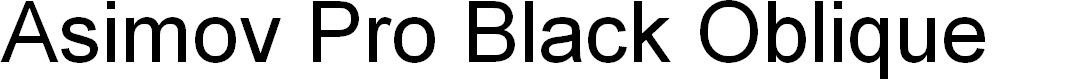 Preview image for Asimov Pro Black Oblique