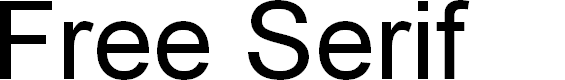Preview image for Free Serif