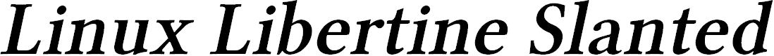 Preview image for Linux Libertine Slanted Semibold