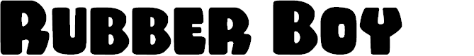 Preview image for Rubber Boy Regular Font