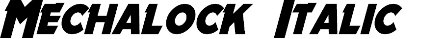 Preview image for Mechalock Italic