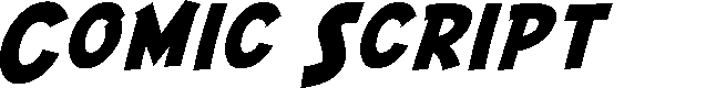 Preview image for SF Comic Script Bold