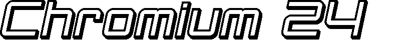 Preview image for SF Chromium 24 Bold Oblique