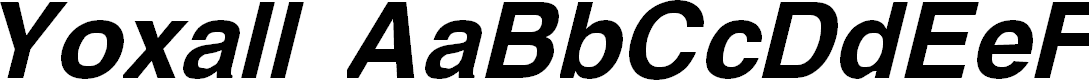 Preview image for Yoxall Bold Italic
