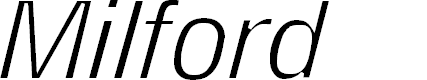 Preview image for Milford Light Italic