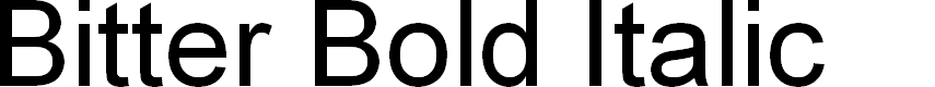 Preview image for Bitter Bold Italic