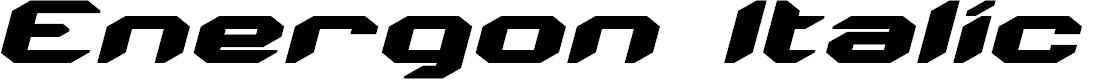 Preview image for Energon Italic