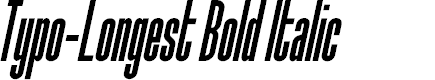 Preview image for Typo-Longest Demo Bold Italic